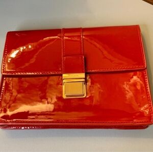 Miu Miu Red Patent  Leather Clutch Bag